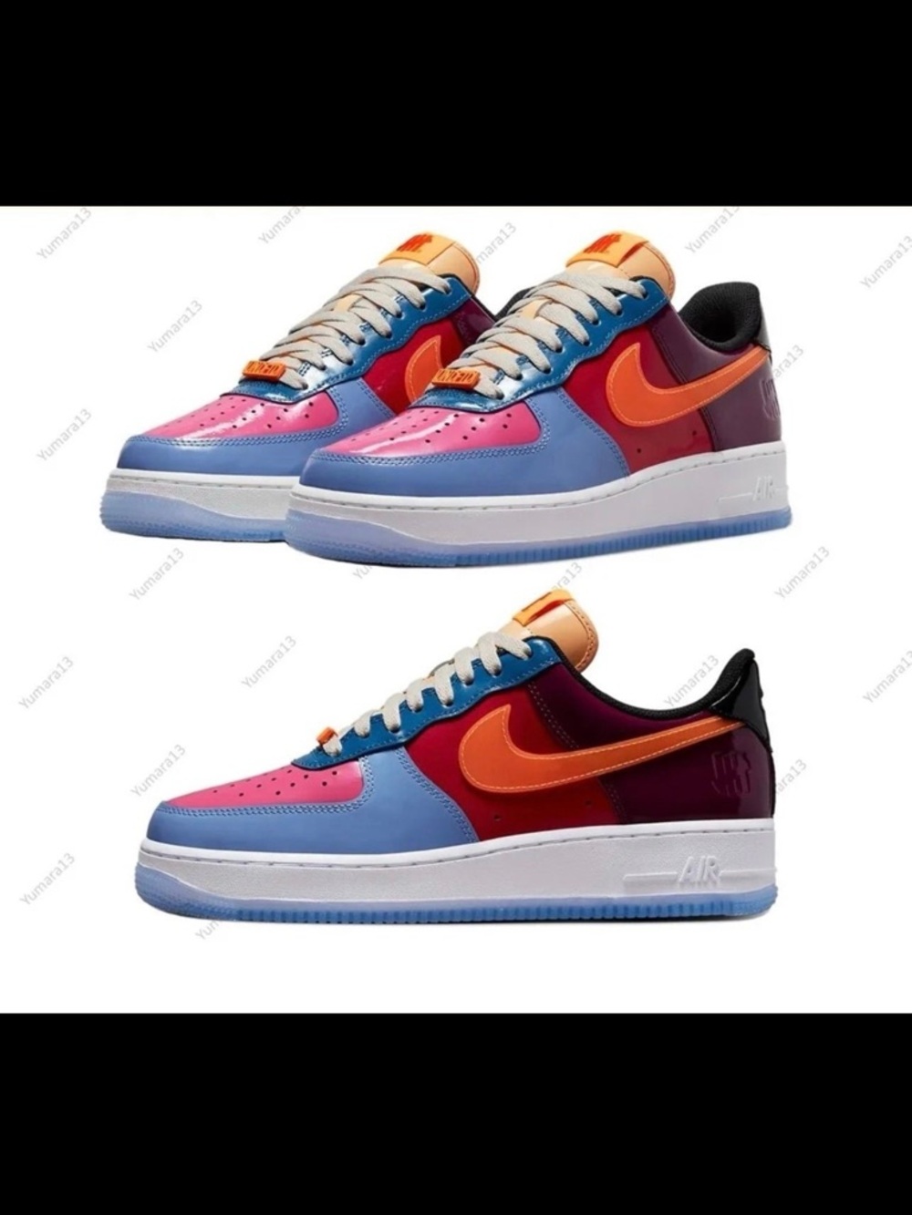Nike Multicolor Low-Top Sneakers - Pink, Blue & Orange
